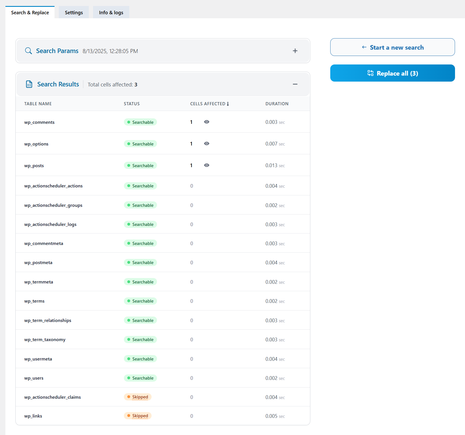 Search and Replace plugin Screenshot 4